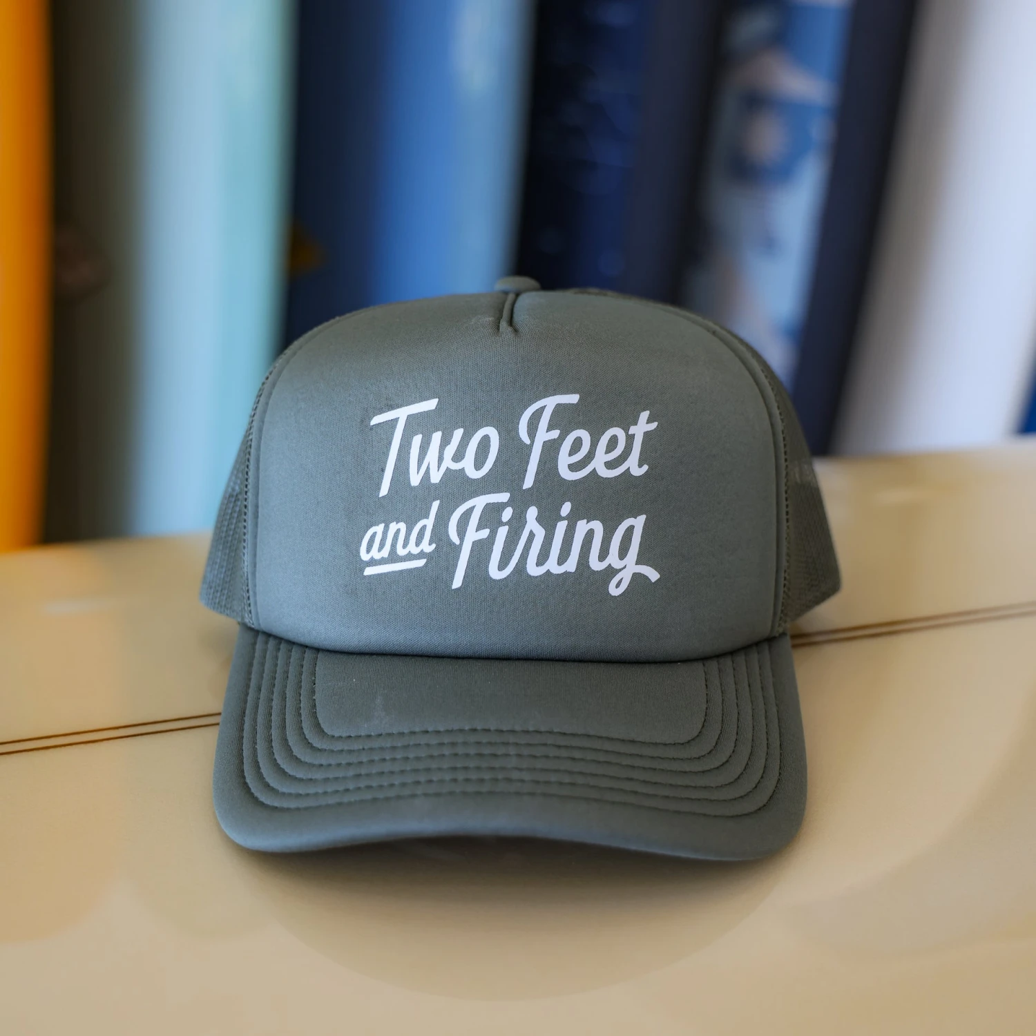 Two Feet & Firing Trucker Hat 1 Two Feet & Firing Trucker Hat
