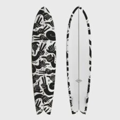 Almond X KBut | Mega Beach Chicken -Almond Surfboards MTO beach chicken black