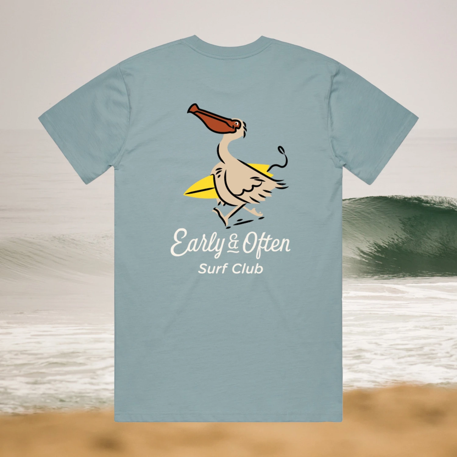 Surf Club President Tee | Slate Blue 1 Surf Club President Tee | Slate Blue