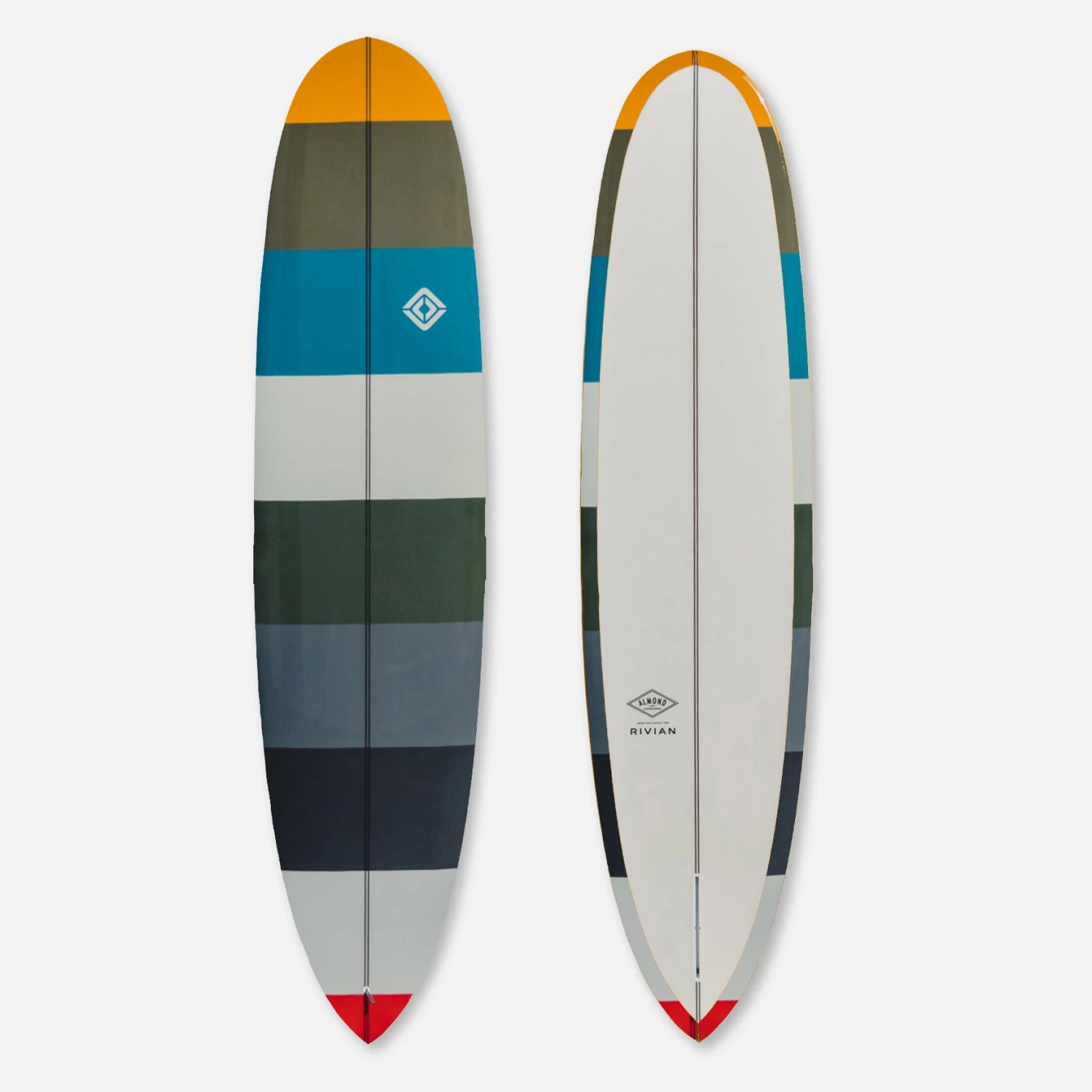 Almond X Rivian 8'0 Joy Surfboard 2 Almond X Rivian 8'0 Joy Surfboard - Image 2