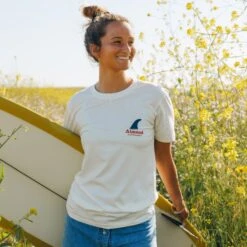 Quality Surfboards Tee | Natural -Almond Surfboards spring 25 21