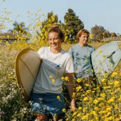 Quality Surfboards Tee | Natural -Almond Surfboards spring 25 28